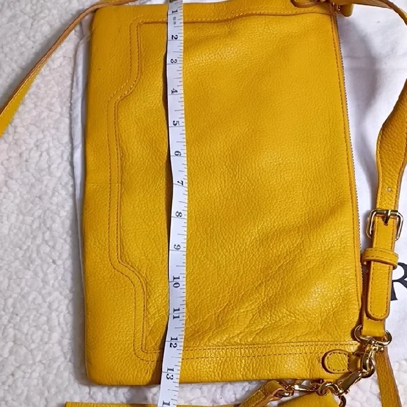 Banana Republic Mustard Leather Crossbody‎ Bag